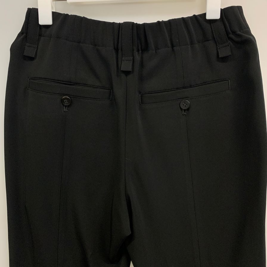 イッセイミヤケ SQUARE ONE PANTS SOLID IM33FF071 ブラック サイズ2 レディース ISSEY MIYAKE 【AFB44】