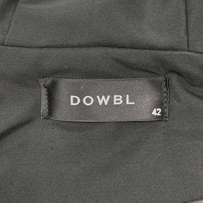 美品◆ダブル フーディ ブルゾン トップス 中綿 バックロゴ メンズ サイス42 ブラック DOWBL 【AFA8】