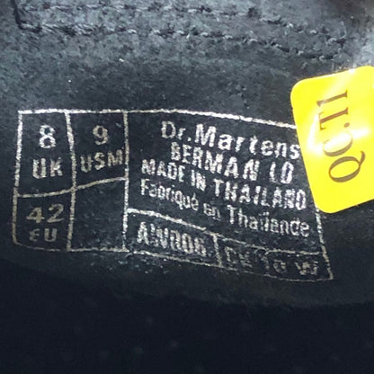 ドクターマーチン 26592001 バーマン ローカット 3ホールレザーシューズ ワイオミングレザー ブラック US9 メンズ Dr.Martens BERMAN LO 約27.0cm【AFD4】