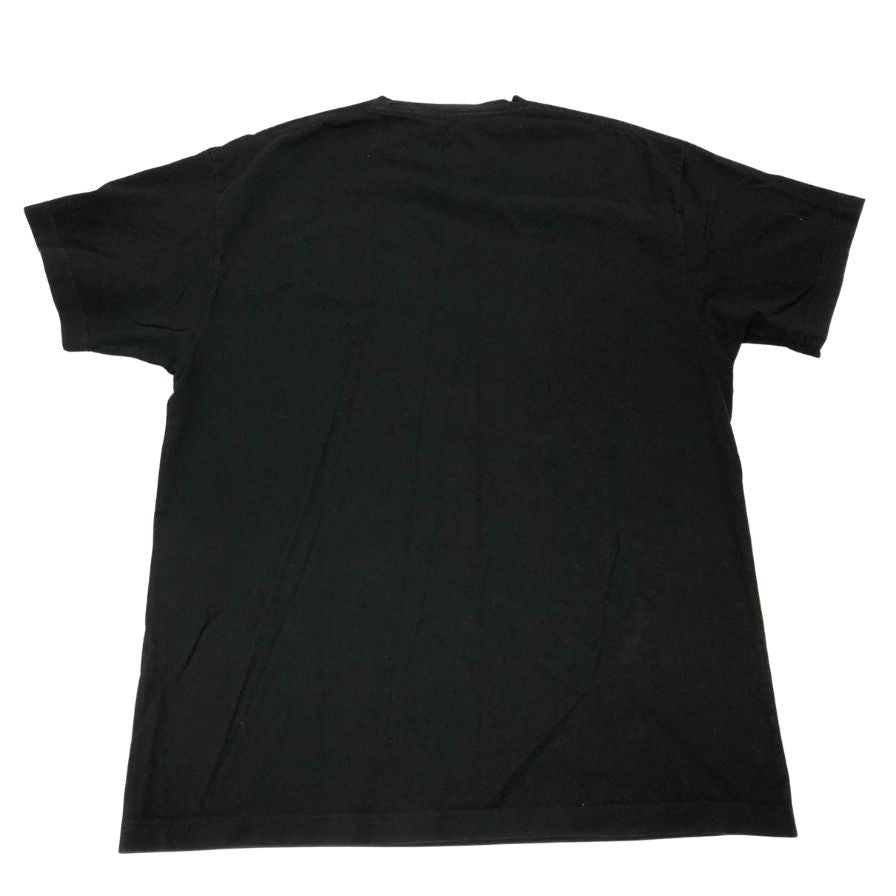 美品◆バレンシアガ Tシャツ コットン 613968  フロントロゴ ブラック サイズM BALENCIAGA 【AFB33】