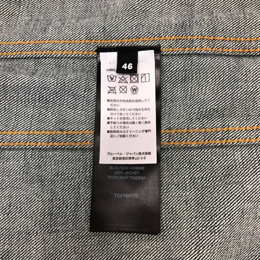 極美品◆バルマン デニムジャケット ダメージ加工 TC015017D 日本製 メンズ インディゴ サイズ46 BALMAIN 【AFA17】