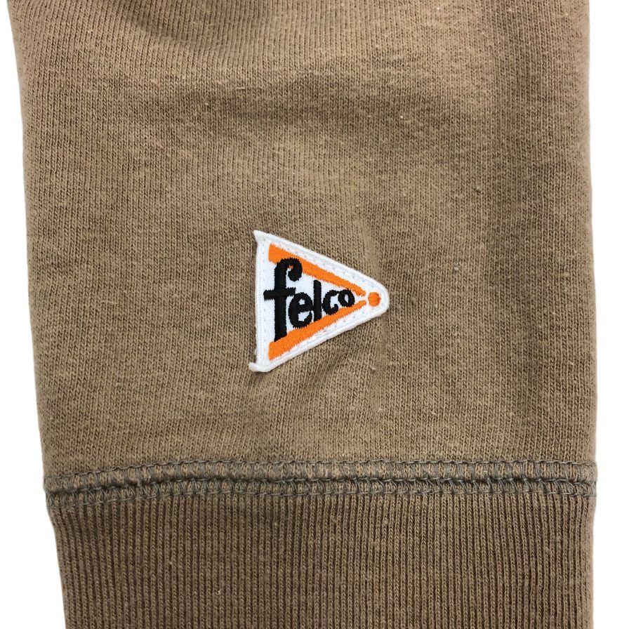 中古◆フェルコ スウェットトレーナー ラグランスリーブ ブラウン サイズS メンズ felco made in japan 【AFB16】