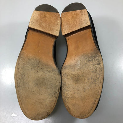 ジェイエムウエストン 180シグニチャーローファー スエード ブラック UK7E J.M.WESTON ローファー 約26.0cm【LA】【中古】