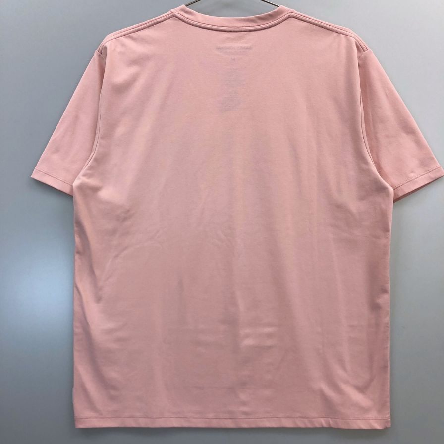 美品◆バンクスジャーナル Tシャツ ビッグロゴ ピンク メンズ サイズM BANKS JOURNAL 【AFB7】