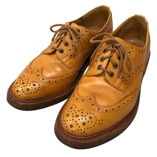 トリッカーズ レザーシューズ ウイングチップ M5633 ライトブラウン メンズ サイズ8 Trickers 約26.5cm【AFD6】