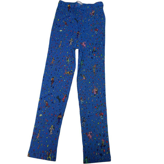 プリーツプリーズ パンツ PP23JF732 ポリエステル レディース 宇宙柄 ブルー系 サイズ4 PLEATS PLEASE 【AFB10】