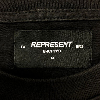 美品◆リプレゼント Tシャツ メンズ サイズM  ブラック REPRESENT THOROUGHBRED 【AFB5】