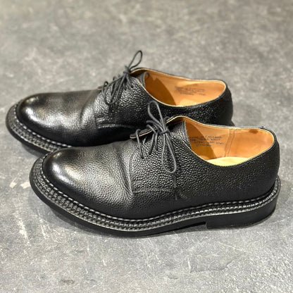 グレンソン レザーシューズ S199G 426 プレーントゥ トリプルウェルト グレインレザー ブラック サイズ6.5Ｇ GRENSON ビジネスシューズ 約25.0cm【LA】【中古】