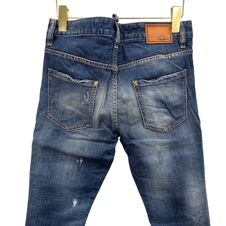 ディースクエアード デニムパンツ cool girl jean エイジング加工 コットン ポリウレタン サイズ40 レディース ブルー DSQUARED2 【AFB41】