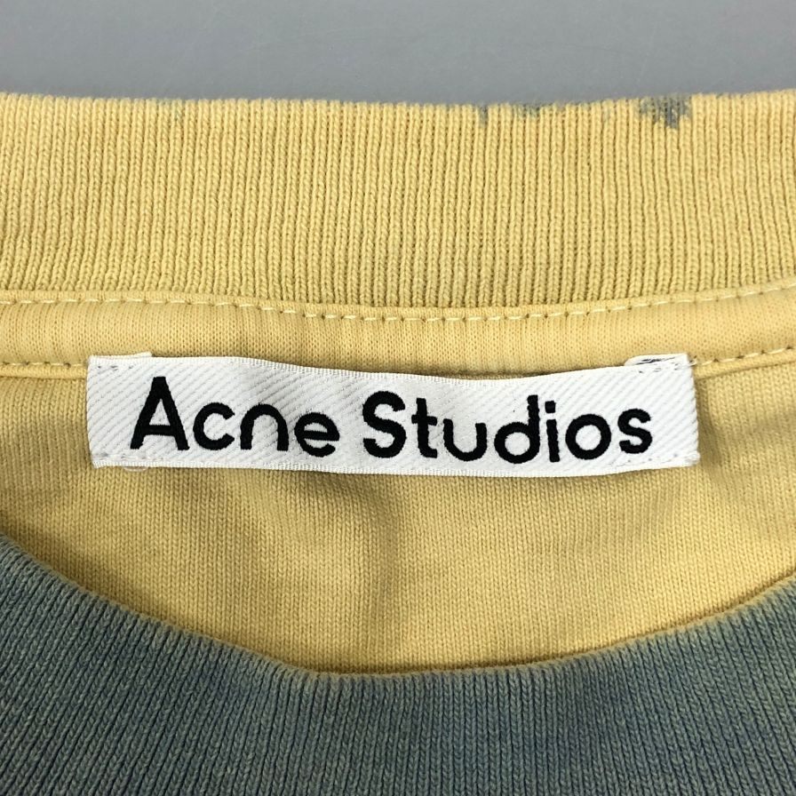 美品◆アクネ ストゥディオズ トップス Tシャツ グラデーション メンズ サイズXS カーキ系 Acne Studios 【AFB8】
