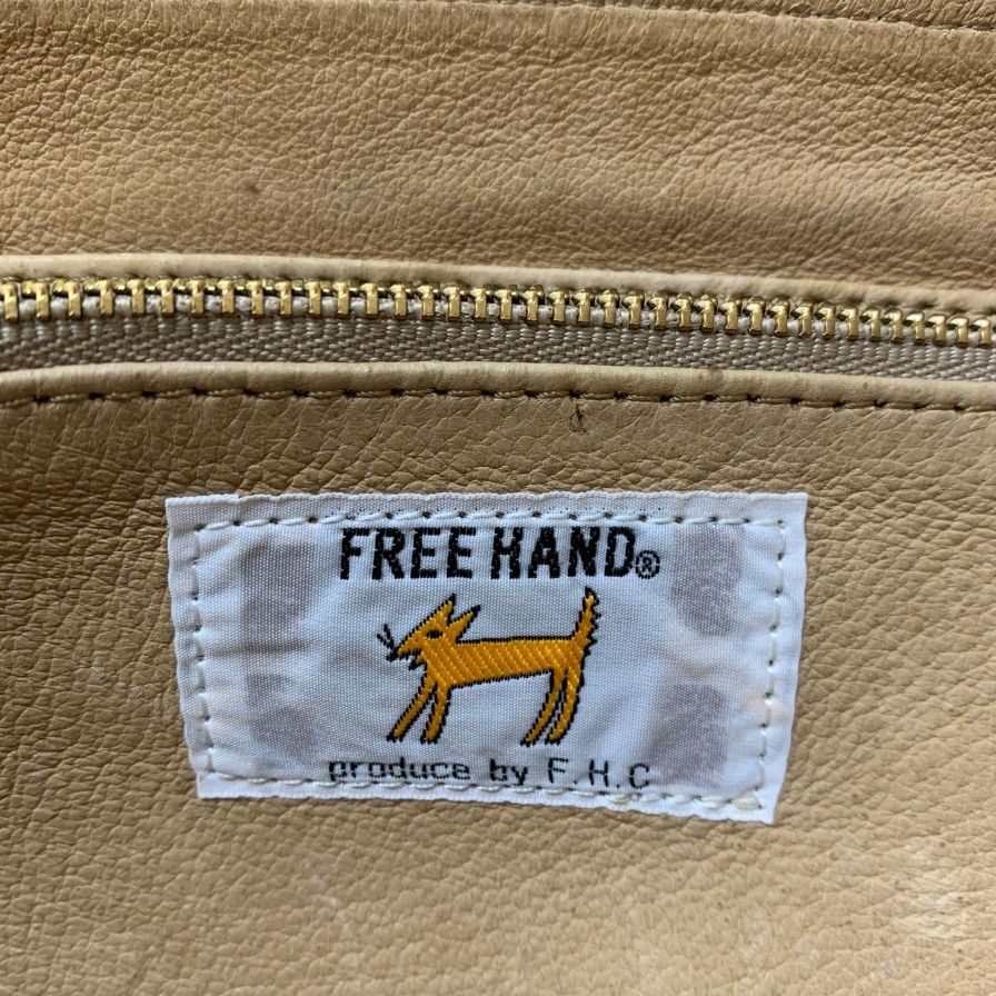 フリーハンド ミニショルダーバッグ レザー ブラウン メンズ FREE HAND【AFE3】