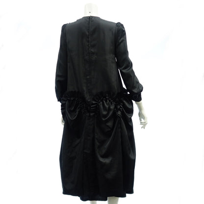 Good condition ◆ Noir Kei Ninomiya Long Sleeve Dress AD2022 Polyester Women's Black Size S 3J-O009 noir kei ninomiya [AFB5] 