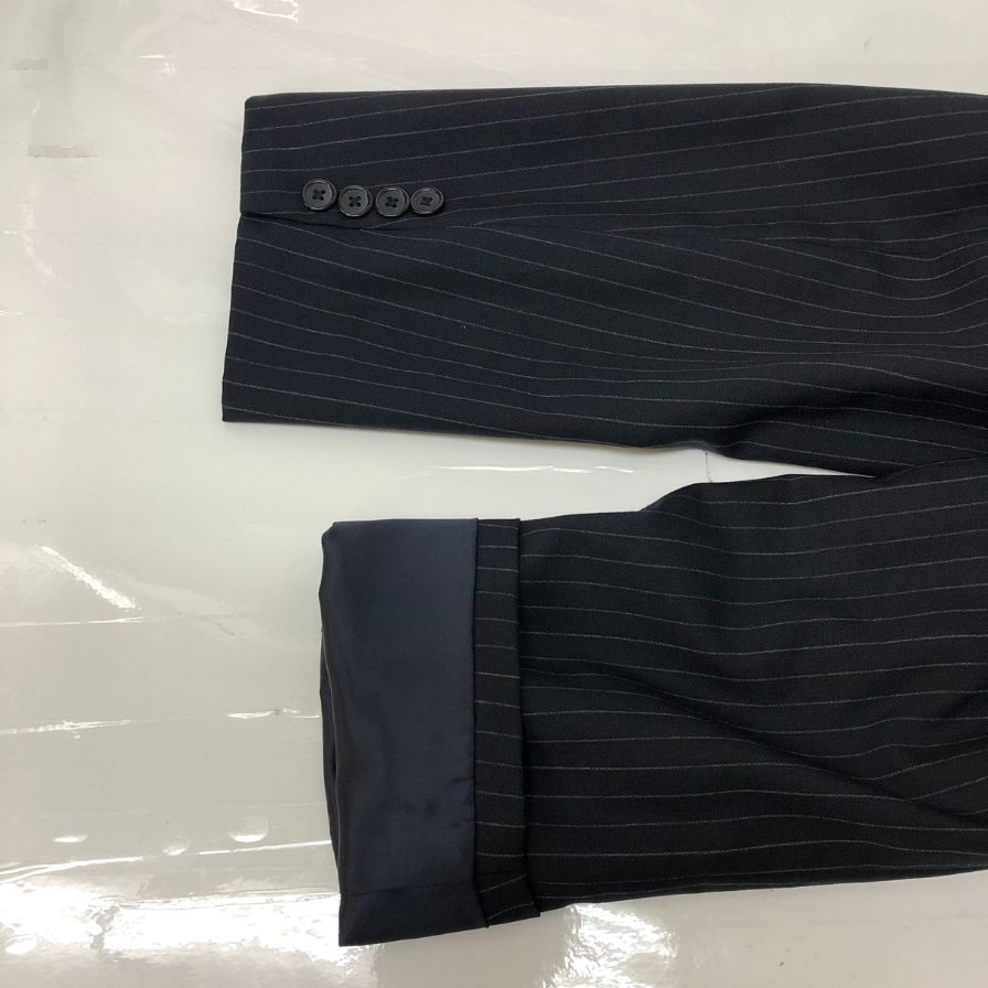 美品◆ブルックスブラザーズ 2B テーラードジャケット ネイビー ストライプ メンズ サイズ44REG Brooks Brothers 【AFF22】