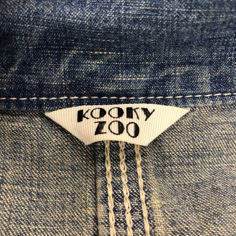 極美品◆クーキー ズー カバーオール UVENILE COVER ALL WASHED J0048 ブルー系 メンズ サイズ0  KOOKY ZOO 【AFB25】
