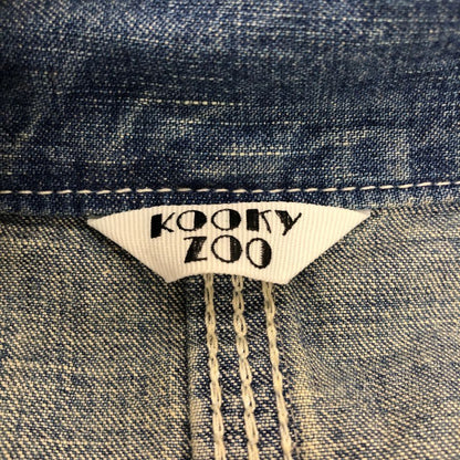 極美品◆クーキー ズー カバーオール UVENILE COVER ALL WASHED J0048 ブルー系 メンズ サイズ0  KOOKY ZOO 【AFB25】