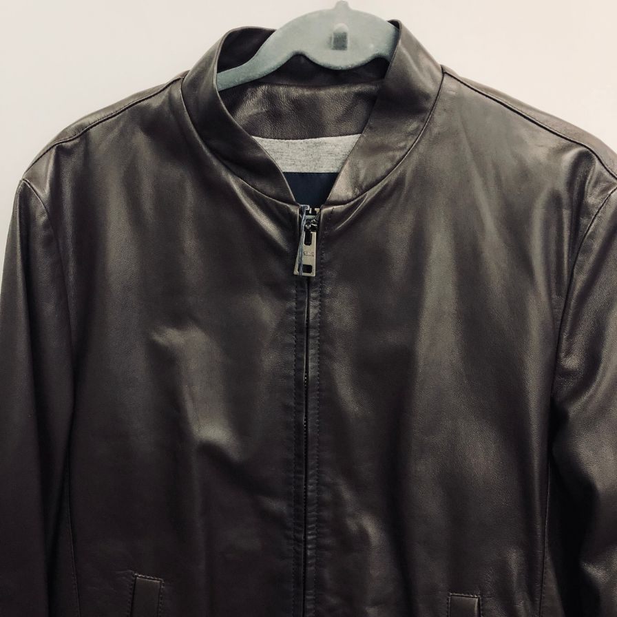 新品同様◆ヘルノ レザーブルゾン ラムレザー ダークブラウン メンズ サイズ50 PL0073U-18003-8990 HERNO 【AFG1】