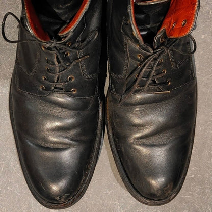パラブーツ レースアップブーツ プレーントゥ カーフ ブラック サイズUK6 メンズ PARABOOT ブーツ 約25.5cm【LA】【中古】
