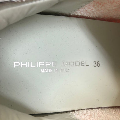 フィリップモデル スニーカー サイズ38 イエロー系 マルチカラー 蛍光 レディース PHILIPPE MODEL 約24.0cm【AFC28】