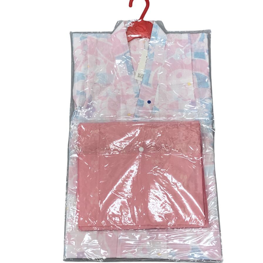 ふりふ 浴衣 サンリオ マイメロディ サイズ110 レディース キッズ ピンク系【AFB38】【中古】