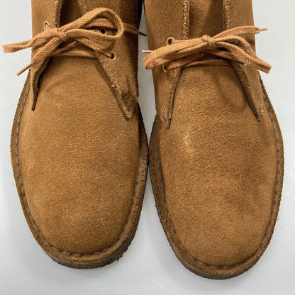 クラークス ショートブーツ スエード クレープソール メンズ ブラウン サイズ7 Clarks 約25.5cm【AFC28】