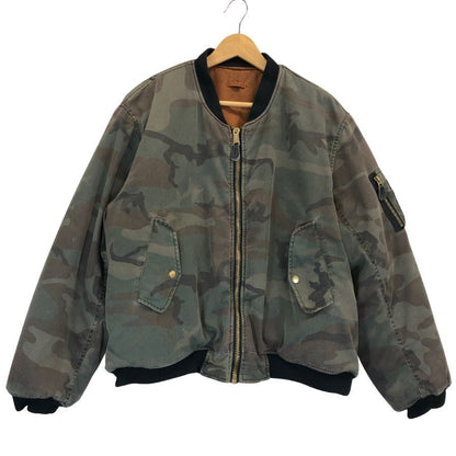 美品◆フォステックスガーメンツ MA-1 ボンバージャケット リバーシブル カモフラ メンズ サイズXL F.M.C.D FOSTEX GARMENTS 【AFA18】