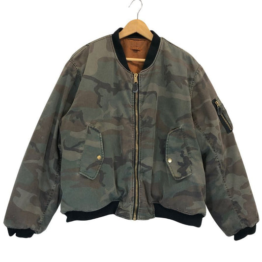 美品◆フォステックスガーメンツ MA-1 ボンバージャケット リバーシブル カモフラ メンズ サイズXL F.M.C.D FOSTEX GARMENTS 【AFA18】