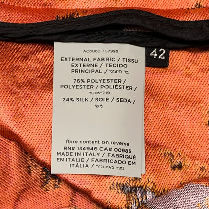 美品◆トムフォード ノースリーブ ワンピース フロントポケット ショルダーボタン レディース  サイズ42 総柄 TOM FORD 【AFB25】