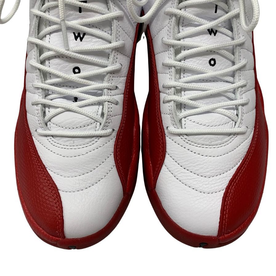 新品同様◆ナイキ スニーカー エアジョーダン レトロ CT8013-116 メンズ ホワイト系 サイズ27.5cm NIKE AIR JORDAN 12 RETRO CHERRY【AFD3】