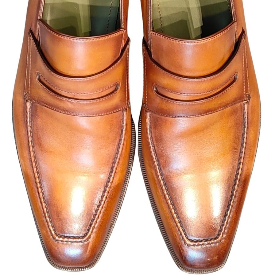ベルルッティ アンディ 1213T ローファー パティーヌ ブラウン メンズ サイズUK9 BERLUTI ローファー 約27.5cm【LA】【中古】
