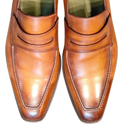 ベルルッティ アンディ 1213T ローファー パティーヌ ブラウン メンズ サイズUK9 BERLUTI ローファー 約27.5cm【LA】【中古】