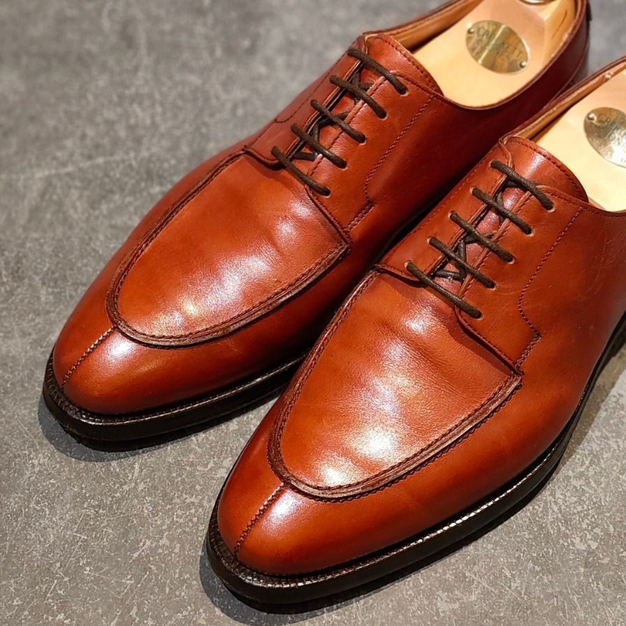 エルメス ジョンロブ製 シングルモンク ジャーヴィス JARVIS カーフ ブラウン サイズ41.5 HERMES JOHN LOBB ビジネスシューズ 約26.5cm【LA】【中古】