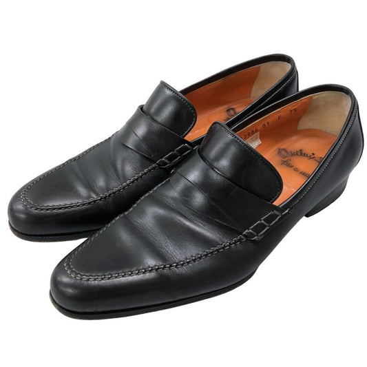 サントーニ レザーシューズ ローファー 12986  ブラック サイズUK7.5 Santoni 約26.5cm【AFC44】