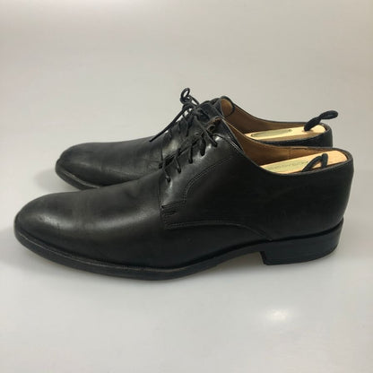 ジョンストンアンドマーフィー レザーシューズ プレーントゥ カーフ レザー ブラック サイズUK7.5 Johnston & Murphy 約26.5cm【AFD13】