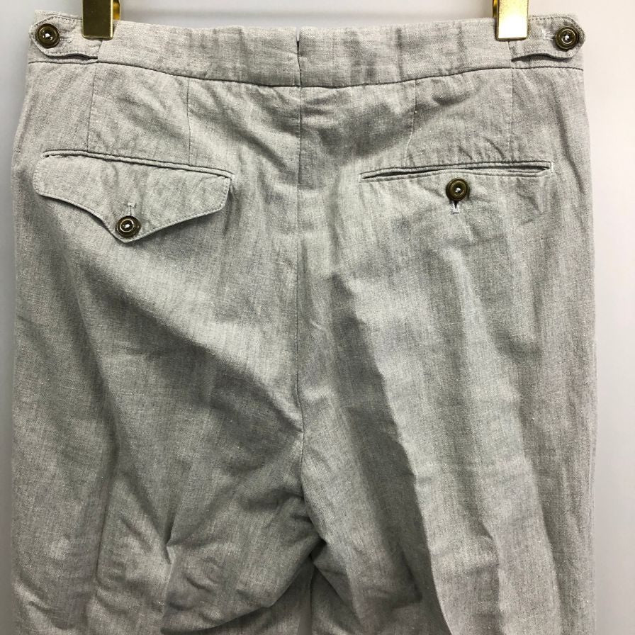 ジーティーアー  パンツ トラウザー サイドボタン リネン混 メンズ サイズ46 グレー系 GTA IL PANTALONE 【AFB36】