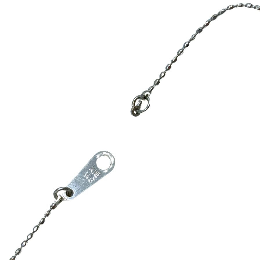 K18WG ネックレス 総重量1.63g ダイヤ0.2ct【AFI13】【中古】