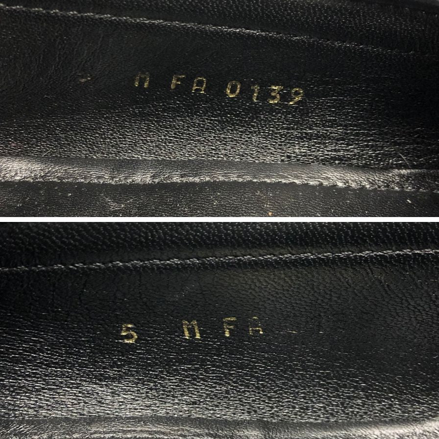 ルイヴィトン ローファー1A4OLB メジャーライン ダミエ ブラック サイズ5 レディース LOUIS VUITTON 約24.0cm【AFC5】