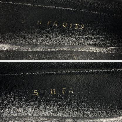 ルイヴィトン ローファー1A4OLB メジャーライン ダミエ ブラック サイズ5 レディース LOUIS VUITTON 約24.0cm【AFC5】