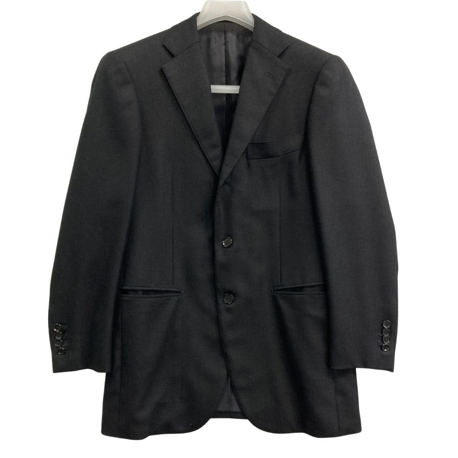 中古◆リングヂャケット 3Bテーラードジャケット ゼニア生地 日本製 サイズ＆素材不明 メンズ ネイビー RING JACKET 【AFB46】
