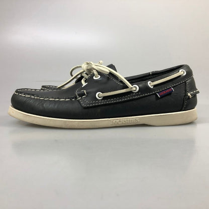 セバゴ レザーシューズ デッキシューズ モカシン メンズ ネイビー  サイズUK6.5 SEBAGO 約24.5cm【AFC31】