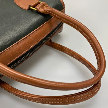 コーチ ハンドバッグ ショルダーバッグ オールドコーチ 2WAY レザー ブラウン×グリーン COACH【AFE9】