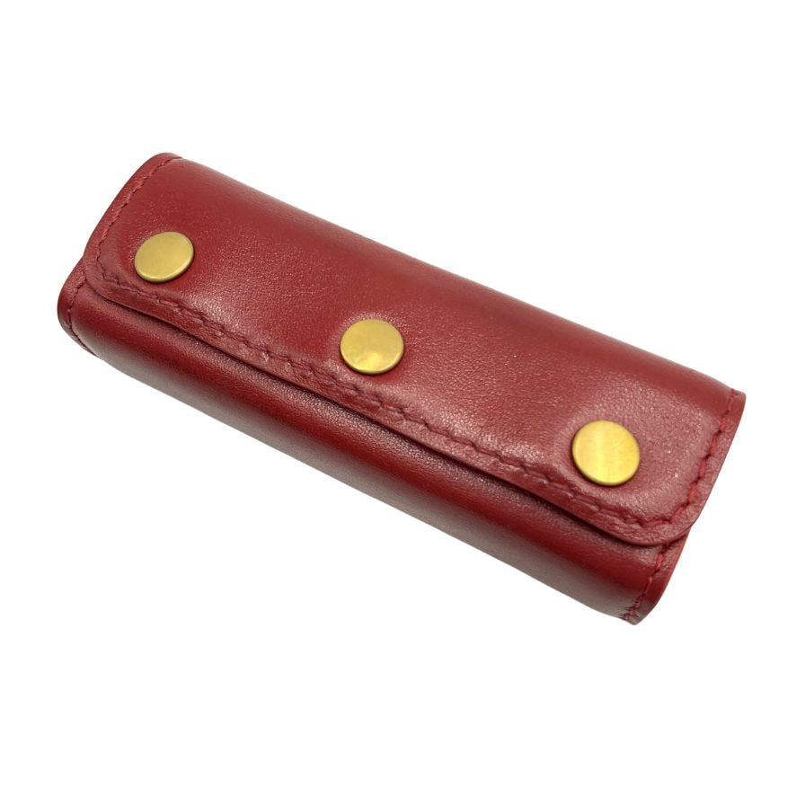 グローブトロッター トローリー ハンドルカバー レザー ユニセックス ボルドー globe-trotter【AFI5】【中古】