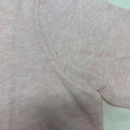 新品同様◆エルメネジルドゼニア ポロシャツ ピンク コットン  サイズM/50 Ermenegildo Zegna 【AFB36】