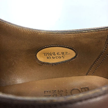 エドワードグリーン レザーシューズ ストレートチップ チェルシー 82ラスト ダークオークアンティーク UK7.5E EDWARD GREEN CHELSEA ビジネスシューズ 約26.0cm【LA】【中古】