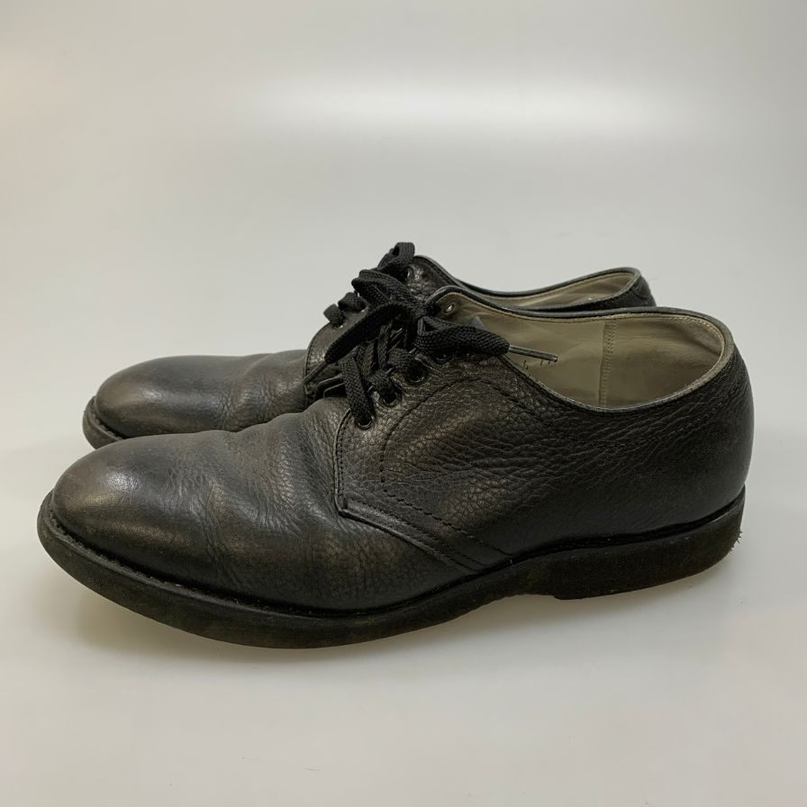 オールデン レザーシューズ 311 プレーントゥ シボレザー ブラック メンズ US10.5 CDIラスト Alden 約28.5cm【AFC47】