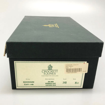 クロケット&ジョーンズ オックスフォードシューズ エッジウェア メダリオン 348ラスト ブラウン サイズUK8E CROCKETT&JONES EDGWARE  約26.5cm【LA】【中古】