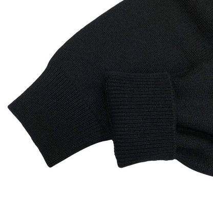 極美品◆ジバンシー ニット セーター ミドルネック メンズ カシミア100%  サイズL ブラック BW90304Z2U GIVENCHY 【AFB24】