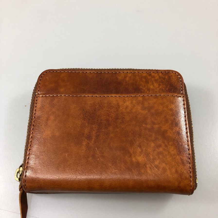 イタガキ 二つ折り財布 160番 ドル入付札入れ ポルトガルレザー ブラウン ITAGAKI【AFB55】