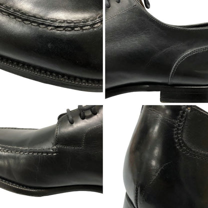 サントーニ レザーシューズ 51071 Uチップ メンズ サイズ6.5 ブラック Santoni 約26.5cm【AFC44】