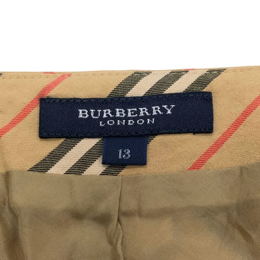 バーバリー ロングスカート タイトスカート コットン バーバリーチェック ノバチェック レディース ベージュ サイズ13  BURBERRY【AFB40】