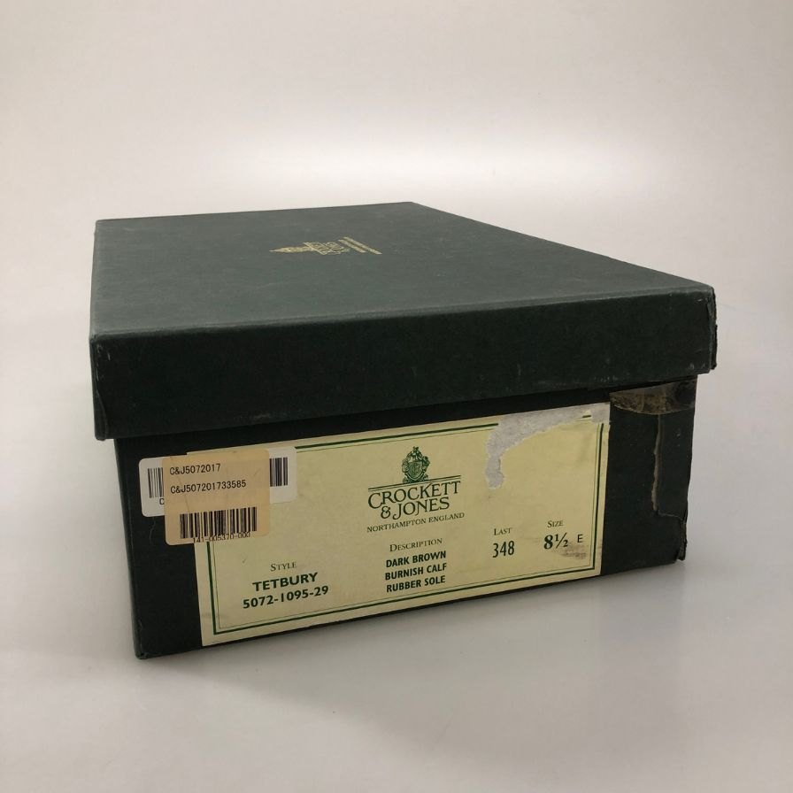 クロケット＆ジョーンズ  レザー チャッカブーツ  TETBURY サイズUK8.5 ブラウン Crockett & Jones ブーツ 約27.0cm【LA】【中古】